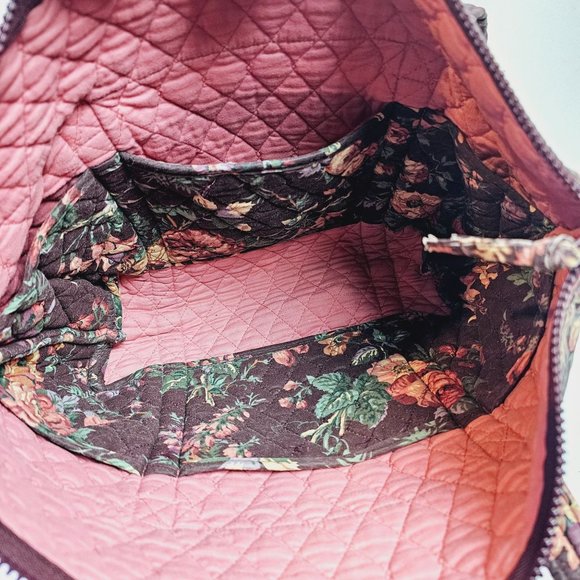 2 Piece Vintage 1993 Vera Bradley Tote Handbag AND Make-up Bag in Wildwood, EUC - Picture 7 of 13